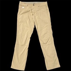 KUHL Radikl Pants Mens 34x32 Khaki Outdoor Hiking Travel Comfort Fit